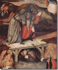 1460-1516-Искушение Святого Антония-левая створка-Фрагмент 1