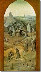 1460-1516-Искушение Святого Антония-внешняя сторона правой створки