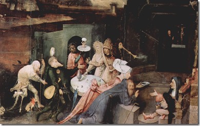 1460-1516-Искушение Святого Антония-центр-Фрагмент 1