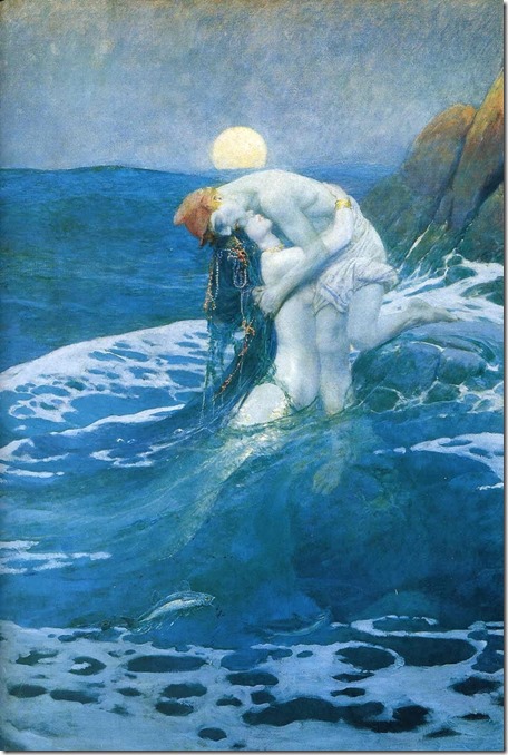Howard Pyle - 1853-1911 - American Golden Age Illustrator -  The mermaid, 1910 - Tutt'Art@