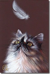 cat-and-feather-elena-kolotusha