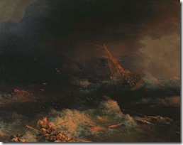 Крушение корабля Ингерманланд в Скагерраке в ночь на 30 августа 1842 года. 1876