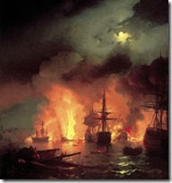 Чесменский бой в ночь с 25 на 26 июня 1770 года. 1848