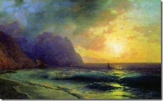 Закат на море. 1853