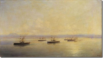 Флот в виду Севастополя. 1890