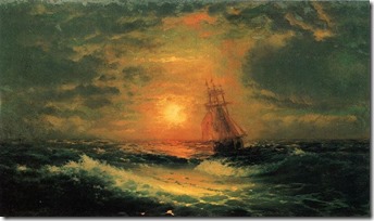Закат на море. 1851