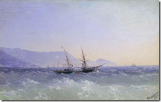 Крымский пейзаж с парусником. 1874