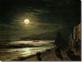 Лунная ночь. Берег моря. 1885