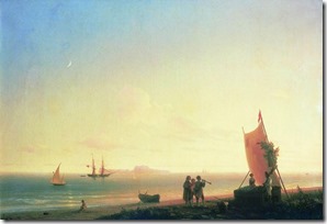 Вид на острове Капри. 1845