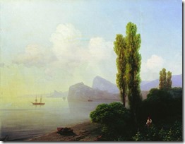 Вид Судакской бухты. 1879