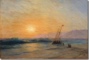 Заход солнца на море. 1898