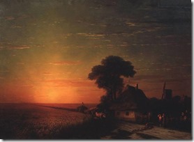 Закат солнца в Малороссии. 1863