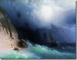 Кораблекрушение у скал. 1870-е