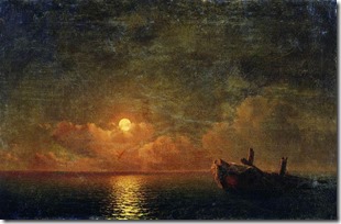 Лунная ночь (Разбитый корабль). 1871