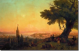 Вид Константинополя при вечернем освещении. 1846