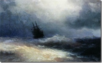 Корабль в бурю. 1887