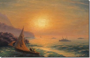 Закат на море. 1899