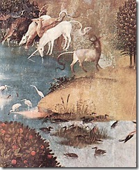 1460-1516-Сад земных наслаждений-левая створка-Рай-Фрагмент 8