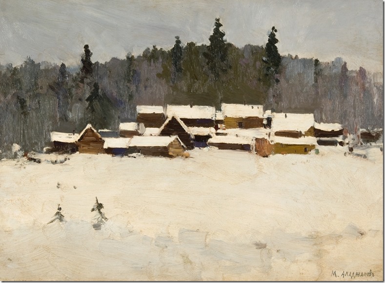 Деревня зимой,1910-ег.74x52