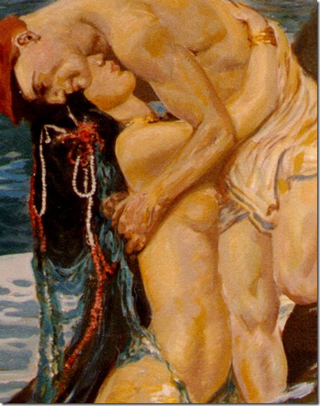 Howard Pyle - 1853-1911 - American Golden Age Illustrator -  The mermaid, 1910 - Tutt'Art@ (4)