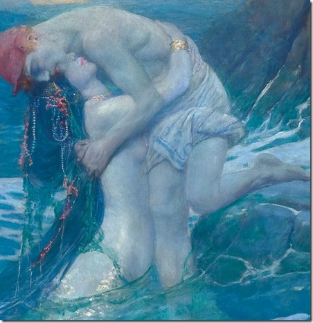 Howard Pyle - 1853-1911 - American Golden Age Illustrator -  The mermaid, 1910 - Tutt'Art@ (5)