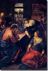 Христос с Марией и Марфой