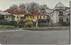 Улица-Ади-Эндре-картина-пейзаж-художник-Даниил-Белов