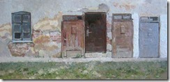 Двери-масло-картина-пейзаж-художник-Даниил-Белов