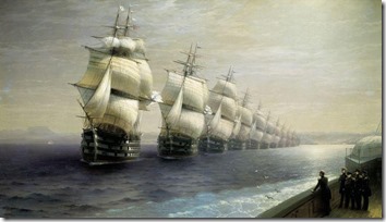 Смотр Черноморского флота в 1849 году. 1886