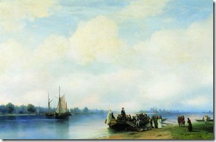 Приезд Петра I на Неву. 1853