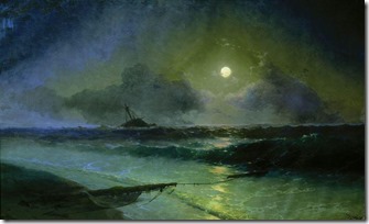 Восход луны в Феодосии. 1892