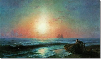 Восход солнца у берегов Ялты. 1878