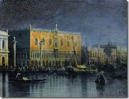 Дворец дожей в Венеции при луне. 1878