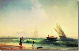 Встреча рыбаков на берегу Неаполитанского залива. 1842