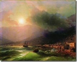 Приморский город. Вид Ялты. 1866