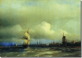 Вид Амстердама. 1854